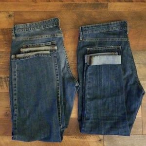 2 pairs of Gap jeans EUC size 14